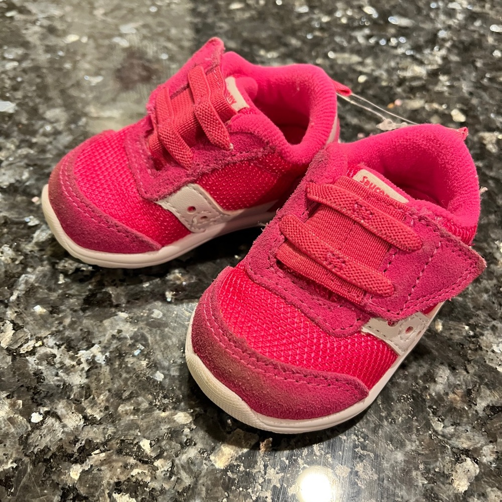Saucony Jazz Crib Sneaker Pink/White